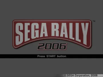 Sega Rally 2006 (Japan) screen shot title